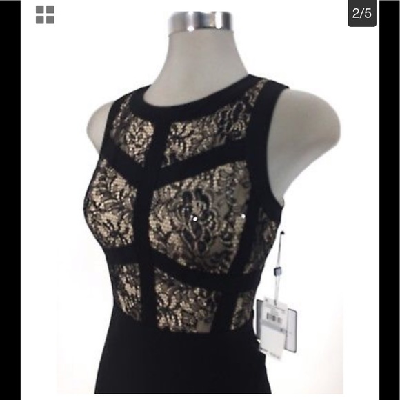 Laundry by Shelli Segal Sequins Caged,Black/NWT - Picture 5 of 5